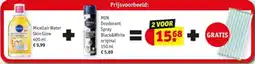 Kruidvat Micellair Water Skin Glow + Men Deodorant Spray Black & White original aanbieding