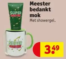 Kruidvat Meester bedankt mok aanbieding