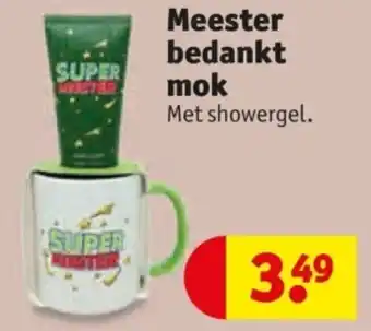 Kruidvat Meester bedankt mok aanbieding