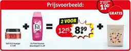 Kruidvat Taft V12 haargel + Fa Pink Passion douchegel aanbieding