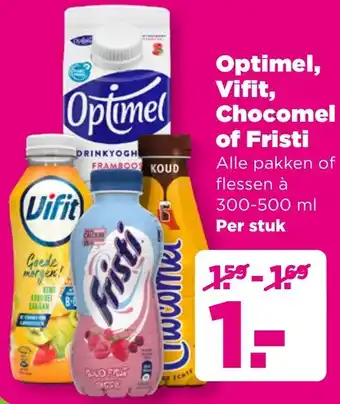 PLUS Optimel, Vifit, Chocomel of Fristi aanbieding