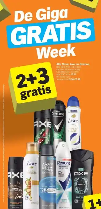 Albert Heijn Alle Dove, Axe en Rexona aanbieding