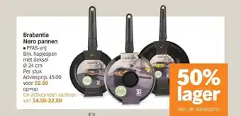 Albert Heijn Brabantia Nero pannen ■ PFAS-vrij Bijv. hapjespan met deksel 024 cm Per stuk aanbieding