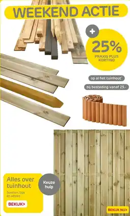 Praxis Op al het tuinhout aanbieding