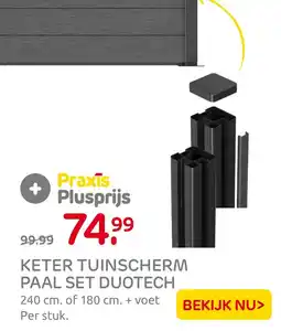 Praxis Praxis Plusprijs Keter tuinscherm paal set duotech aanbieding