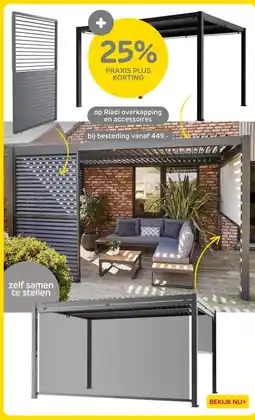 Praxis Op riaci overkapping en accessoires aanbieding