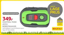 Praxis Central park accu robotmaaier aanbieding