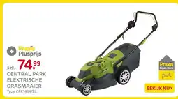 Praxis Central park elektrische grasmaaier aanbieding