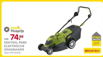 Praxis Central park elektrische grasmaaier aanbieding