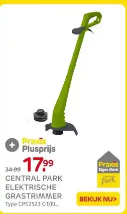 Praxis Central park elektrische grastrimmer aanbieding