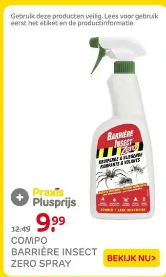 Praxis Compo barrière insect zero spray aanbieding