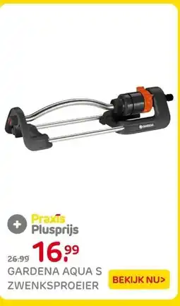 Praxis Gardena aqua s zwenksproeier aanbieding