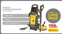 Praxis STANLEY HOGEDRUKREINIGER aanbieding