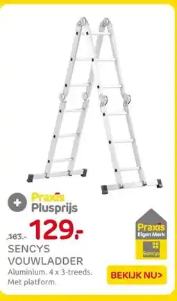Praxis Sencys vouwladder aanbieding