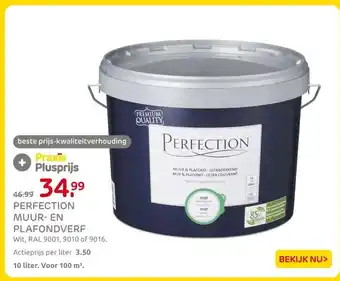Praxis Perfection muur en plafondverf aanbieding