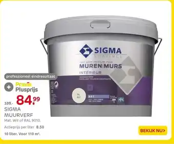 Praxis Sigma muurverf aanbieding