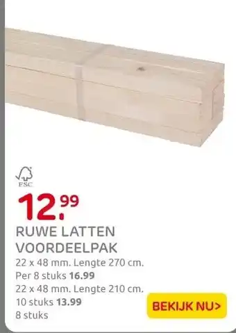 Praxis Ruwe latten voordeelpak aanbieding