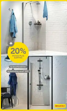 Praxis Op douchecabines aanbieding