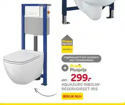 Praxis Aquazuro inbouw reservoirset iris aanbieding