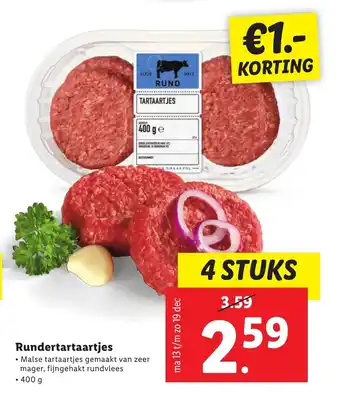 Lidl Rundertartaartjes 400g aanbieding