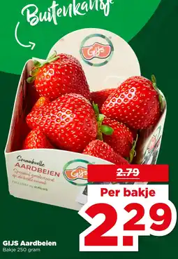 PLUS GIJS Aardbeien aanbieding