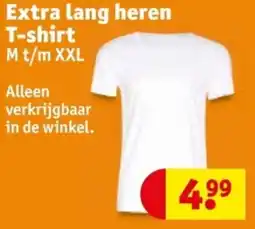 Kruidvat Extra lang heren T-shirt aanbieding