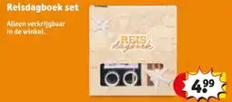 Kruidvat Reisdagboek set aanbieding