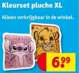 Kruidvat Kleurset pluche XL aanbieding