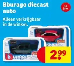 Kruidvat Bburago diecast auto aanbieding
