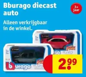 Kruidvat Bburago diecast auto aanbieding