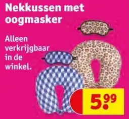 Kruidvat Nekkussen met oogmasker aanbieding