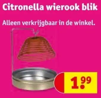 Kruidvat Citronella wierook blik aanbieding