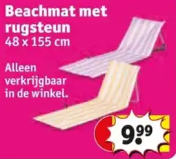 Kruidvat Beachmat met rugsteun aanbieding
