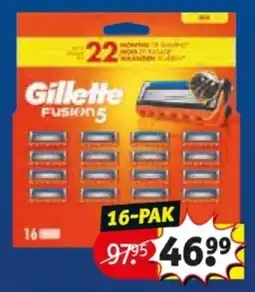 Kruidvat Gillette Fusion5 aanbieding
