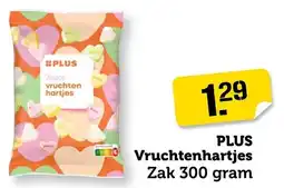 Coop Plus Vruchtenhartjes aanbieding