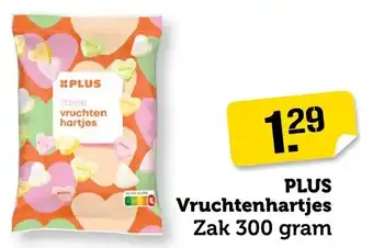 Coop Plus Vruchtenhartjes aanbieding