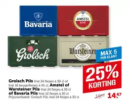 Coop Grolsch Pils Amstel of Warsteiner Pils of Bavaria aanbieding