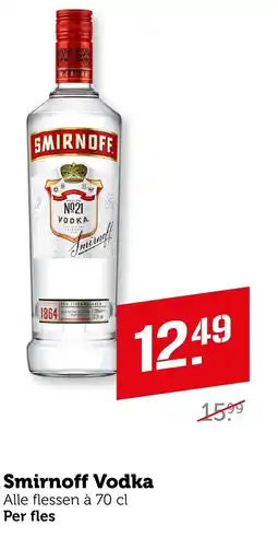 Coop Smirnoff Vodka aanbieding