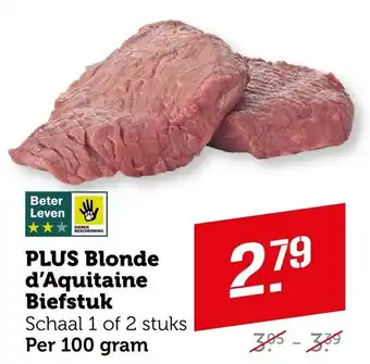Coop Plus Blonde d'Aquitaine Biefstuk aanbieding