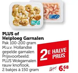 Coop Plus of Heiploeg Garnalen aanbieding
