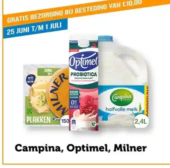 Coop Campina, Optimel, Milner aanbieding