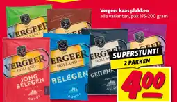 Nettorama Vergeer kaas plakken aanbieding