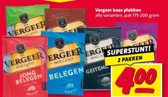 Nettorama Vergeer kaas plakken aanbieding