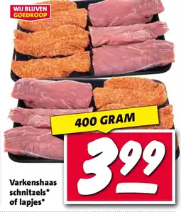 Nettorama Varkenshaas schnitzels of lapjes aanbieding