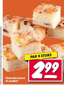 Nettorama Plaatcake lemon of aardbei aanbieding