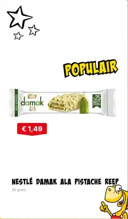 De prijshamer Nestlé damak ala pistache reep aanbieding