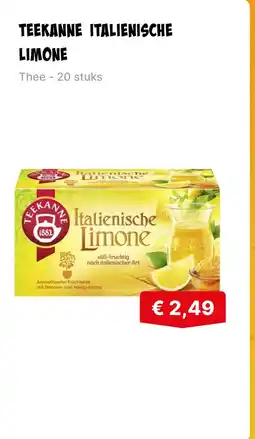 De prijshamer Teekanne italienische limone aanbieding
