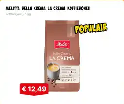 De prijshamer Melitta bella crema la crema koffiebonen aanbieding