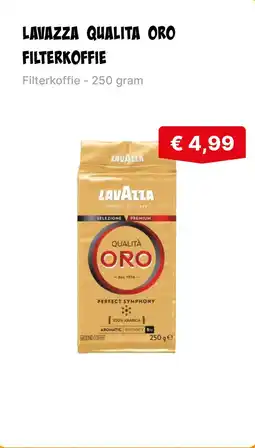 De prijshamer Lavazza qualita oro filterkoffie aanbieding