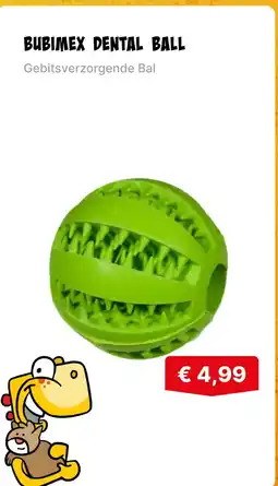 De prijshamer Bubimex dental ball aanbieding